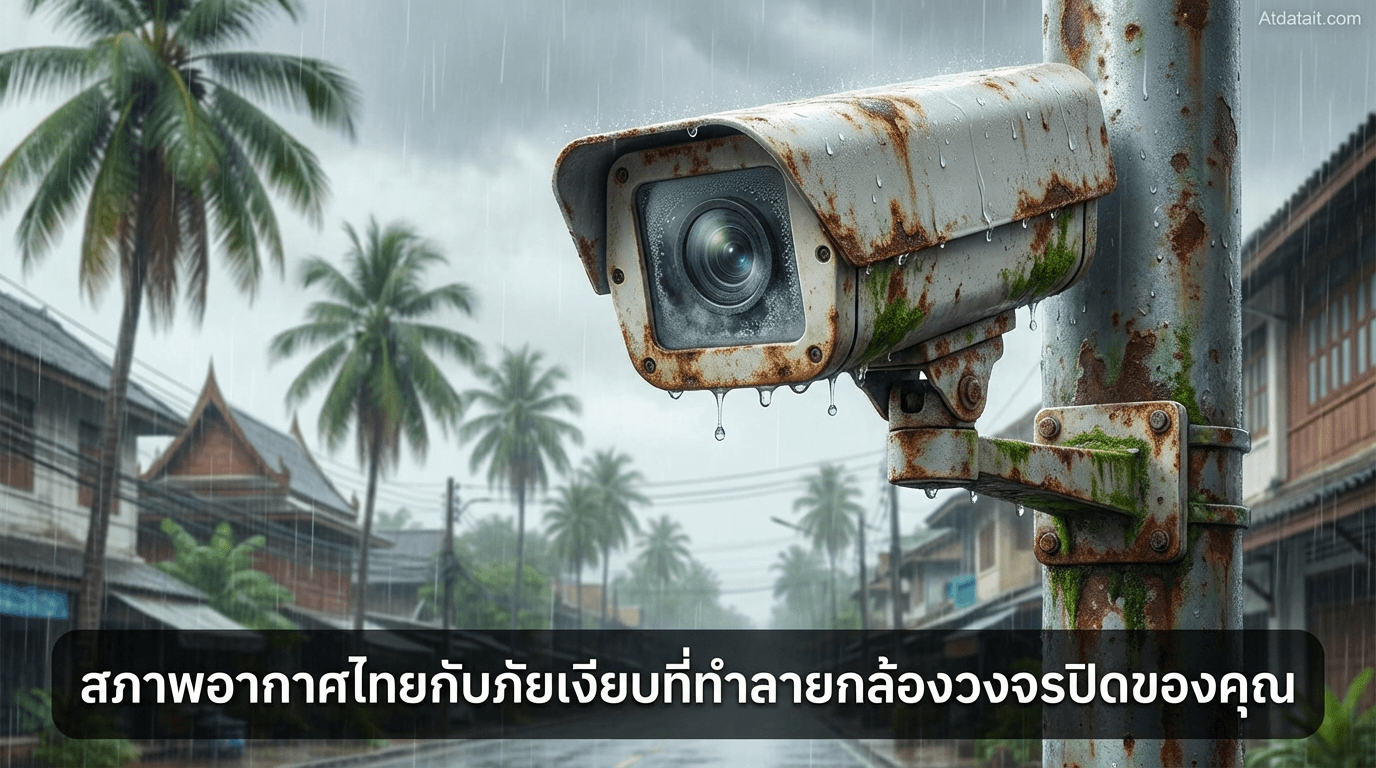 สภาพอากาศเมืองไทยกับศัตรูเงียบที่ทำร้ายกล้องวงจรปิดของคุณ