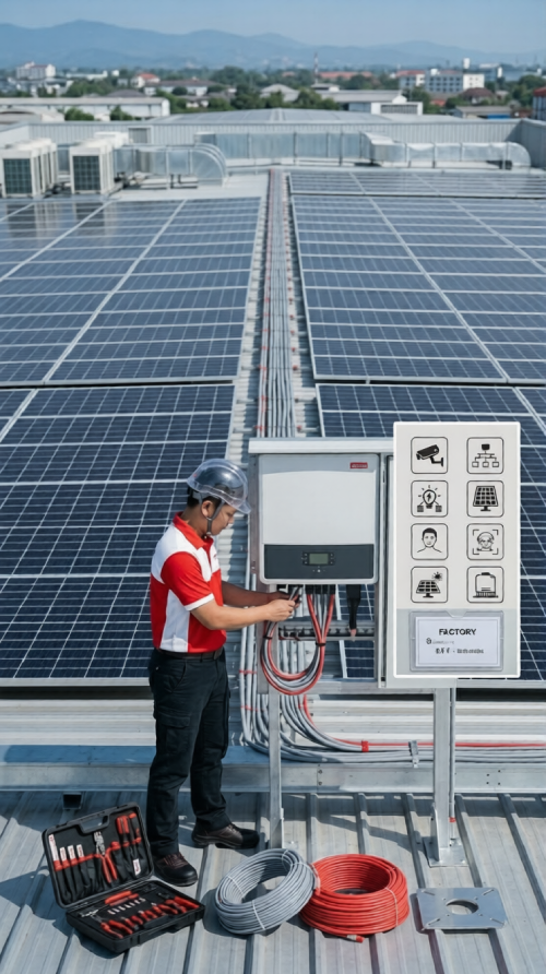 รับติดตั้งโซลาร์เซลล์ สระบุรี Solar Rooftop ลดค่าไฟบ้านและโรงงาน ATDATA